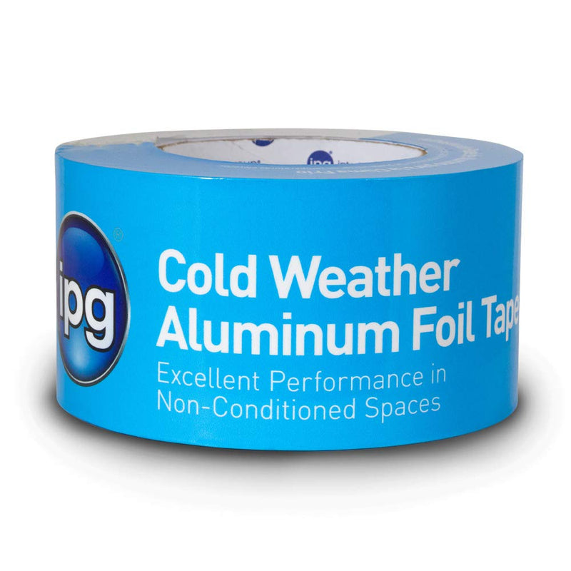 IPG Cold Weather Aluminum Foil Tape, 2" x 50 yd, Silver (Single Roll) 2 "