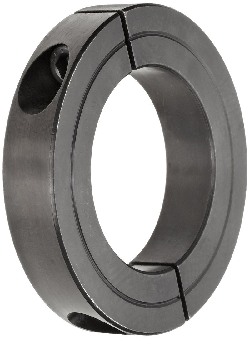 [Australia - AusPower] - H2C-162 Black Oxide Plated Steel Recessed Screw Clamping Collar, Two Piece, 1-5/8" Bore Size, 3" Outside Diameter, 5/16"-24 x 1" Set Screw 