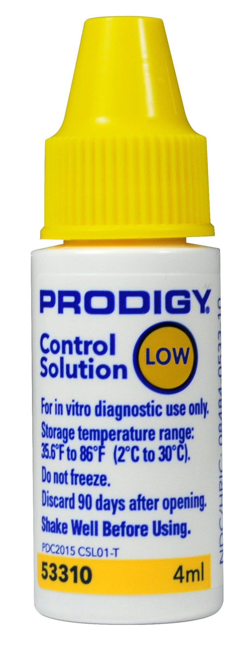 [Australia - AusPower] - Prodigy 53310 Control Solution Low 4Ml, White, Yellow, Red 
