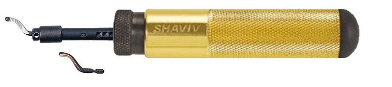 [Australia - AusPower] - SHAVIV 29066 Classic SHAVIV Deburring Kit B with Aluminum Handle A (4 Pieces) 