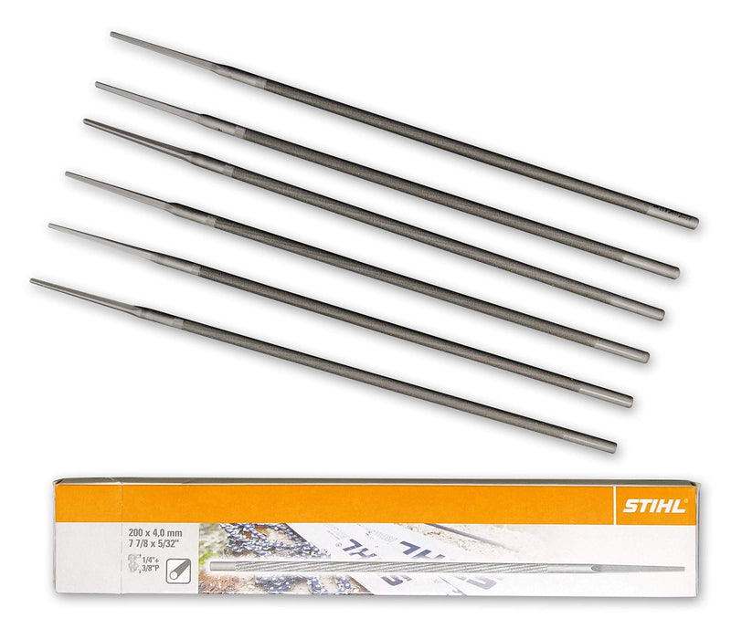 Stihl Chainsaw 4mm Files. Box of 6. 1/4" & 3/8"P Chains. 5605 772 4006