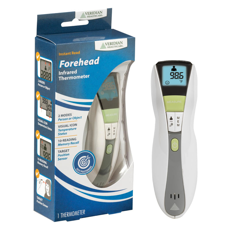 [Australia - AusPower] - Veridian Handheld Fahrenheit/Celsius Non-Contact Thermometer Digital Display 09-349 