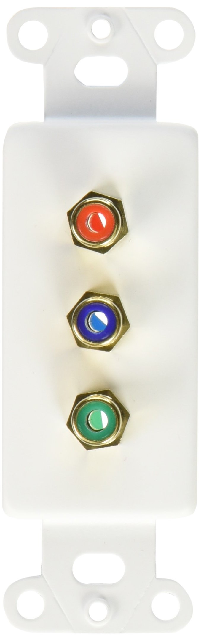 [Australia - AusPower] - C2G/Cables to Go 37070 Decorative Red/Green/Blue Component Video Insert (White) 