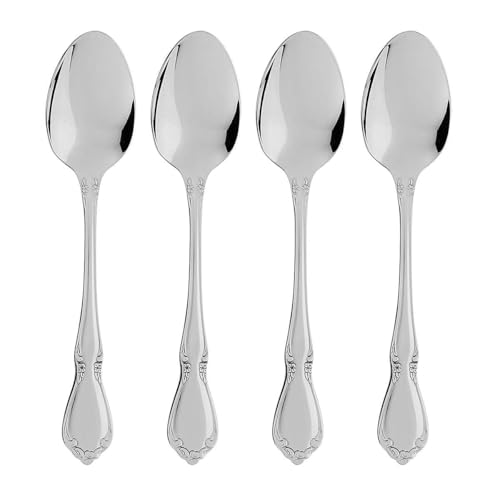 Oneida Chateau Fine Flatware Teaspoons, Set of 4, 18/10 Stainless Steel