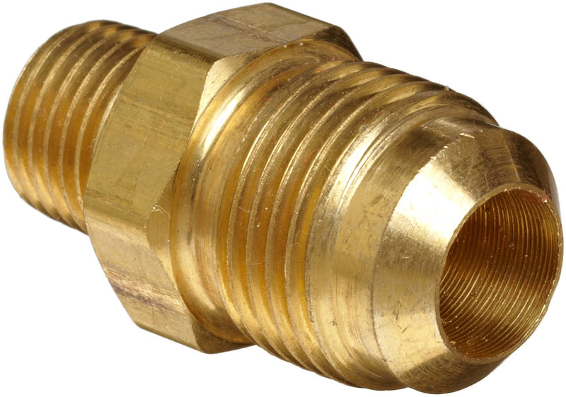 [Australia - AusPower] - Anderson Metals 54048-0604 Brass Tube Fitting, Half-Union, 3/8" Flare x 1/4" Male Pipe 3/8" Flare x 1/4" NPT Male 
