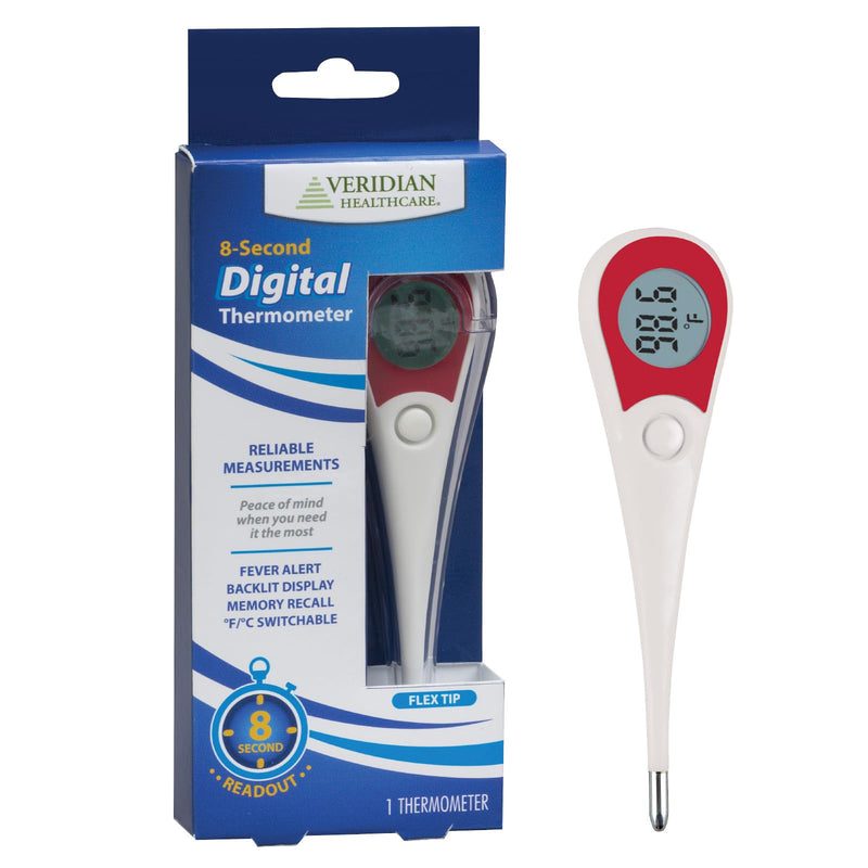 [Australia - AusPower] - Veridian 08-362 8-Second Flex Tip Digital Thermometer 