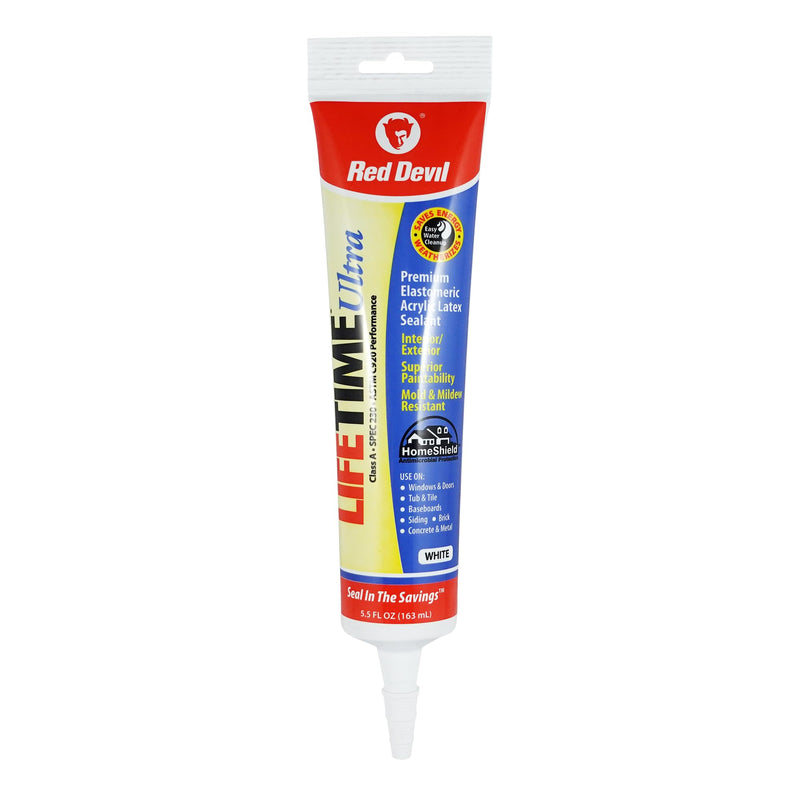 [Australia - AusPower] - Red Devil 0775 Lifetime Ultra Premium Elastomeric Acrylic Latex Sealant, 5.5 oz., White, 1 Pack 
