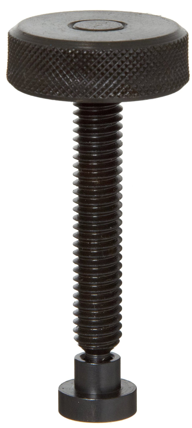 [Australia - AusPower] - TE-CO 31322L Knurled Knob Swivel Screw Clamp with Large Pad Black Oxide, 1/4-20 Thread x 2-8/89" Lg (2-Pack) 