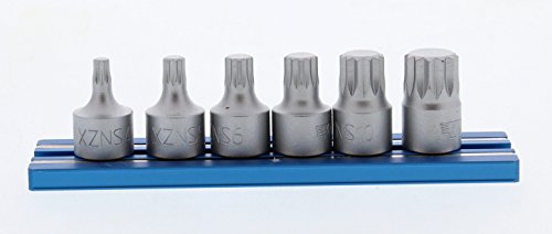 VIM Tools VMXZNS412 Stubby Star Drive Set with compact star bits, displayed on a tool tray