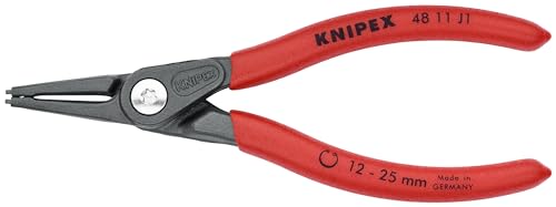KNIPEX internal precision snap ring pliers, 5.50-inch tool with slim angled tips