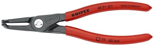 KNIPEX 48 21 J21 internal precision circlip pliers with 90-degree angled jaws for 3/4 to 2 3/64-inch bores