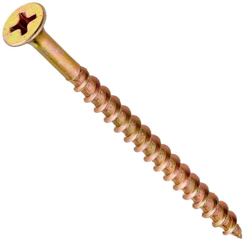 Hillman 47674 8-Inch x 2-1/2-Inch All Purpose Wood Screw with Phillips Drive, 1-Pound, Yellow 2.5 inches