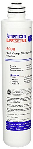 American Plumber 600R replacement water filter cartridge for under-sink filtration systems