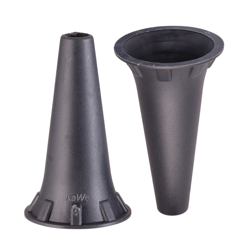 [Australia - AusPower] - HealthSmart Disposable Otoscope Tips Ear Specula for KaWe PICCOLIGHT Otoscope 4.0mm, Black, 100 Count 