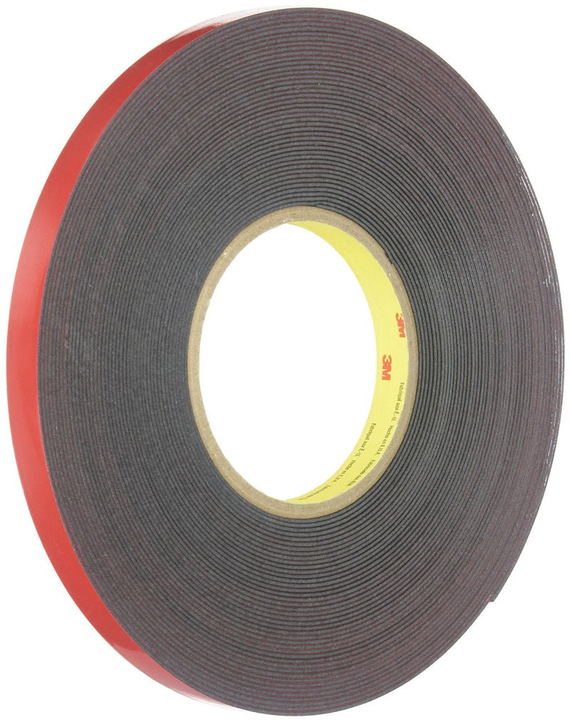[Australia - AusPower] - 3M™ 6382 Automotive Acrylic Plus Attachment Tape, Black, 1/2" x 20 yds. 1/2 Inches 
