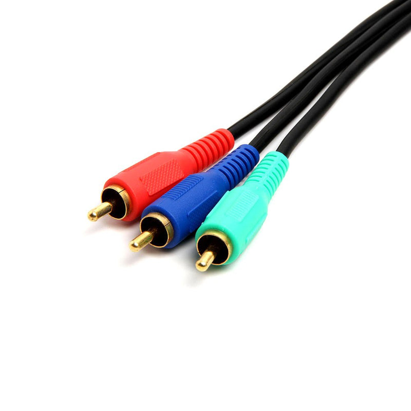 [Australia - AusPower] - Cmple - 3-RCA Male to 3RCA Male RGB Component Video Cable for HDTV - 12 Feet 12FT Black 