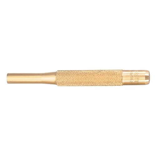Starrett brass drive pin punch, 5/16-inch diameter and 4-inch length, product view