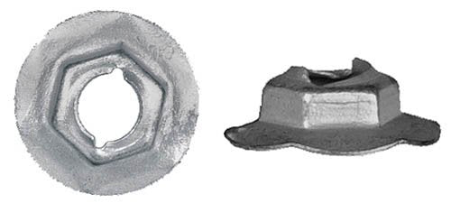 [Australia - AusPower] - 50 Zinc 5/16inches Thread Cutting Nuts 1/2inches Hex 7/8inches Flange 
