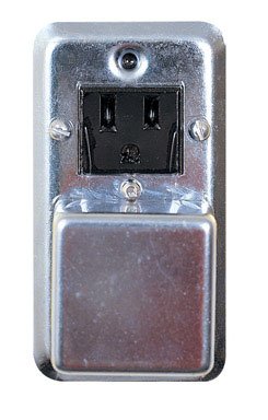 [Australia - AusPower] - Bussman BP/SRU 1/2 HP 15 Amp 2-1/4 Fused Receptacle Box Cover 