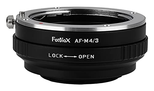 Fotodiox Lens Mount Adapter w/Built-in Aperture Control Dial - Compatible with Sony A-Mount (Minolta AF) Lenses to fit Micro Four Thirds (MFT) Mount Mirrorless Cameras