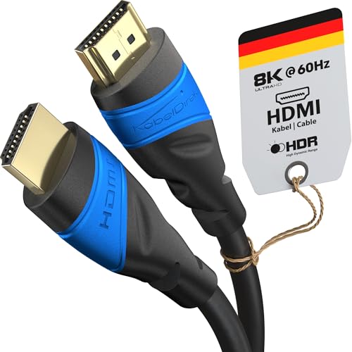 KabelDirekt - 2m - 4K HDMI Cable (4K @120Hz & 4K @60Hz - Spectacular Ultra HD Experience - High Speed with Ethernet - HDMI 2.0/1.4, Blu-ray/PS4/PS5/Xbox Series X/Switch - Black | 10K, 8K@60Hz & 4K@120Hz, High Speed HDMI - for PS5, Xbox Series