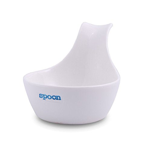 Keith Brymer Jones - Word Range - Ceramic White Spoon Rest - Spoon