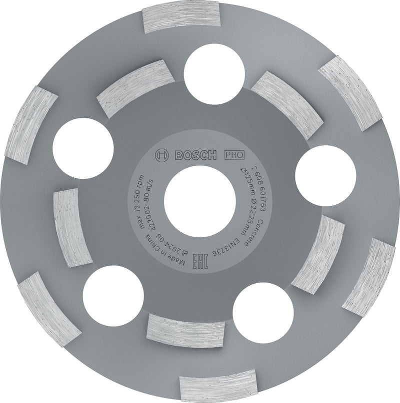 Bosch 2608602553 Diamond Grinding Head Expert for Abrasive 125 x 22.23 x 4.5 mm, Black