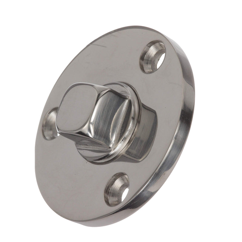 Seachoice Garboard Drain Plug, Stainless Steel, Fits 1/2 In. Pipe, Includes Flange and Plug