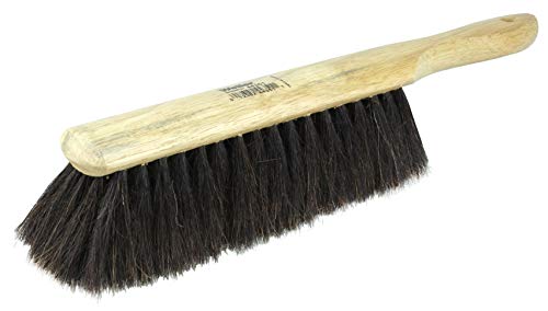 Weiler 44351 9-inch wood block counter duster with horsehair fill brush bristles