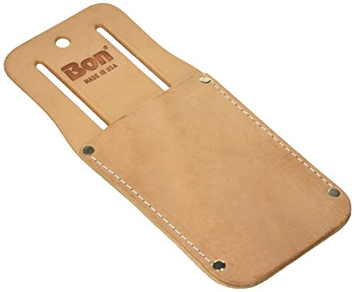 Bon leather trowel holster, top grain leather tool holder for margin and caulking trowels up to 3.5 inches