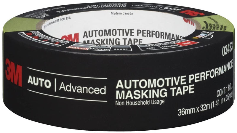 [Australia - AusPower] - 3M Automotive Refinish Masking Tape, 06654, 36 MM x 55 M, 1 Roll Green 