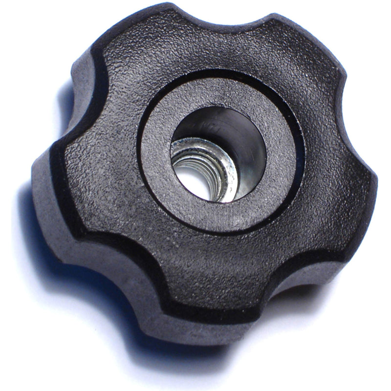 [Australia - AusPower] - 014973135942 Fluted Thru Hole Knob, 8mm-1.25 x 1-3/4, Piece-4 