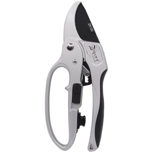 Zenport Deluxe Ratchet Shear 8.5-inch scissors with ergonomic handles and sharp cutting blades