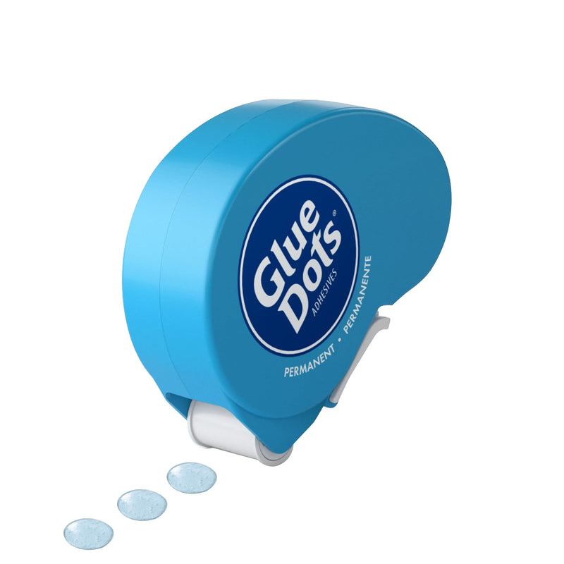 [Australia - AusPower] - Glue Dots, Permanent Dots Dot N' Go Dispenser, Double-Sided, 3/8", .38 Inch, 200 Dots, DIY Craft Glue Tape, Sticky Adhesive Glue Points, Liquid Hot Glue Alternative, Blue-Tinted 1 Pack Permanent Dots Dispenser 