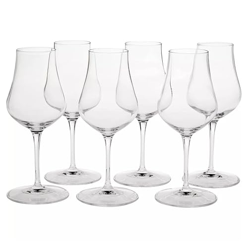 Luigi Bormioli Vinoteque Snifter Wine Glasses, 5.75 Oz - Clear, Set of 6 6 Count (Pack of 1)
