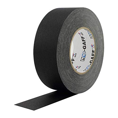 [Australia - AusPower] - Pro Gaff / Gaffers Tape .5, 1, 2, 3, & 4 Inch Widths X Variable Lengths, 2 Inch, Black 