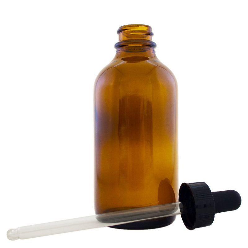 [Australia - AusPower] - GreenHealth 4 fl oz Amber Glass Bottle with Glass Dropper (Single) 4 Oz 