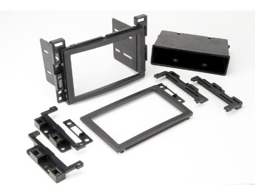[Australia - AusPower] - Scosche GM2500B Compatible with Select 2005-Up GM ISO Double DIN & DIN+Pocket Dash Kit Black 