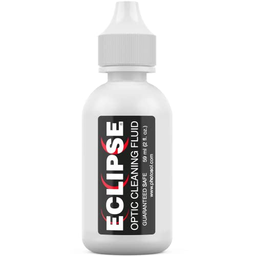 Eclipse Optic Cleaning Solution - Camera Lens and Digital Sensor Cleaner Fluid - Works with All Cameras, Binoculars, and Other Optical Products - Dropper Tip (59ml) - 2oz Eclipse