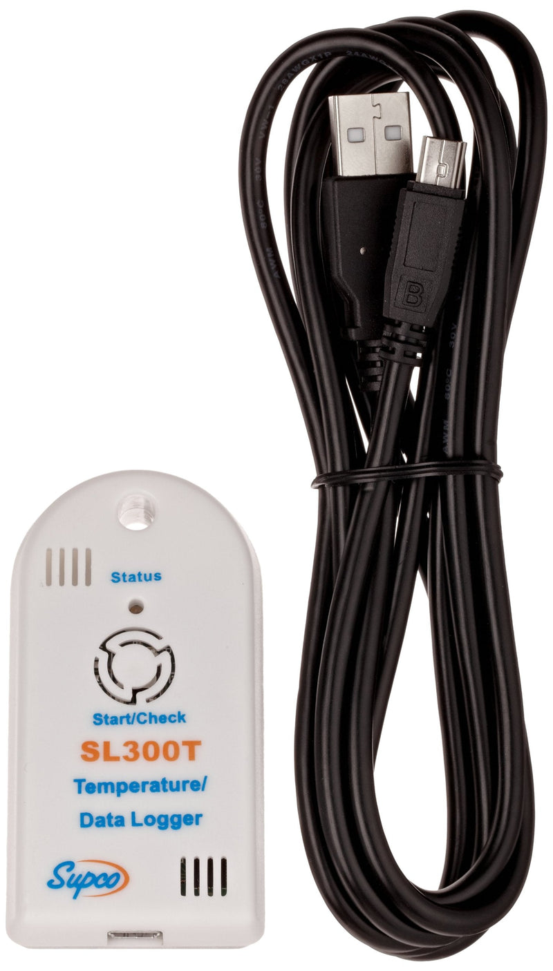 [Australia - AusPower] - Supco SL300T Miniature Data Logger, Temperature, 3" Length x 1-19/32" width x 19/32" Height 