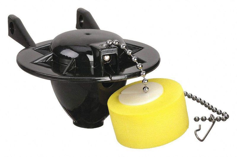 American Standard 7381129-200.0070A Universal Flapper and Chain with Float for 2-Inch Flush Valves, Black