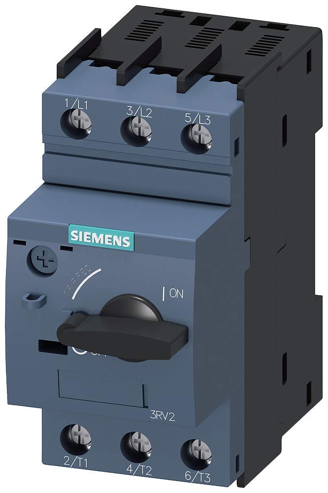 SIEMENS 3RV20111BA10 Motor Starter Protector, 1.4 to 2 Amp, Class 10 Overload Trip, Size S00, Screw Terminal