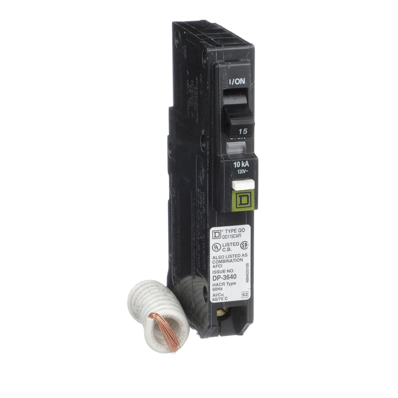 Square D by Schneider Electric Square D - QO115CAFI QO15A Arc Fault Breaker, Black