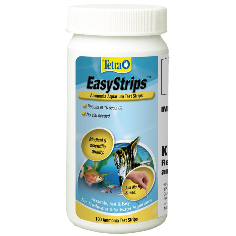 Tetra EasyStrips 100 Count, Ammonia Test Strips For aquariums, Water Testing, Model Number: 19541 100-Strip
