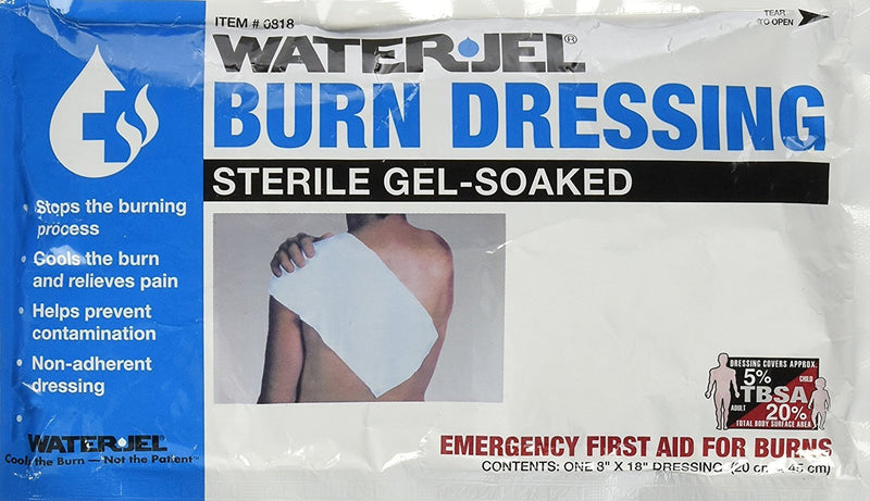 [Australia - AusPower] - Water Jel Emergency Burn Dressing, 8" x 18" 