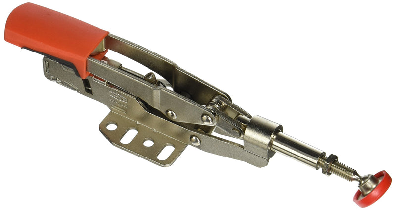 [Australia - AusPower] - BESSEY STC-IHH25 Horizontal Auto-Adjust Toggle Nickel Plated Clamp with In-Line Clamping Action, Silver 