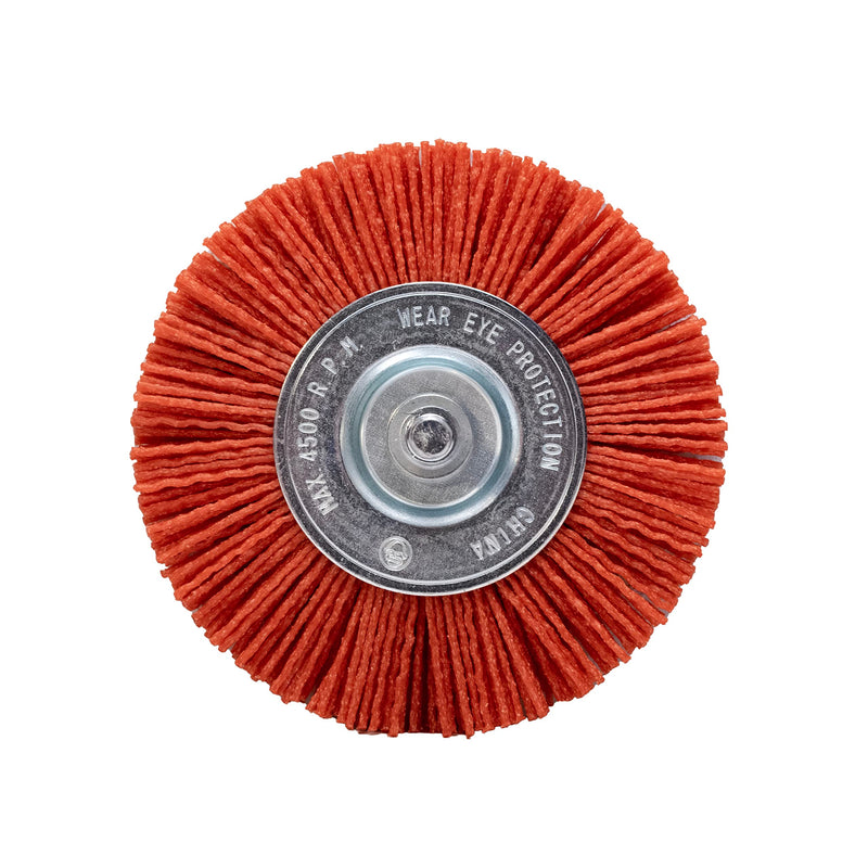 [Australia - AusPower] - Century Drill & Tool 77441 4" Nylon Radial Brush, 80 Grit 4" Coarse 