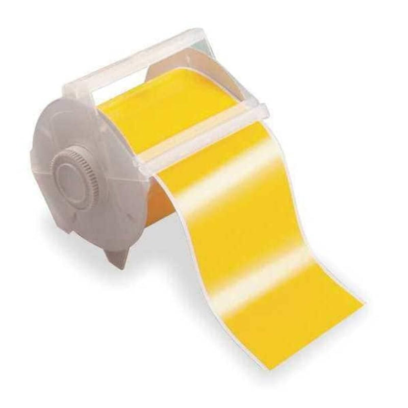 Brady 113117 GlobalMark 100' Length x 1.125" Width, B-595 Vinyl, Yellow Indoor/Outdoor Tape