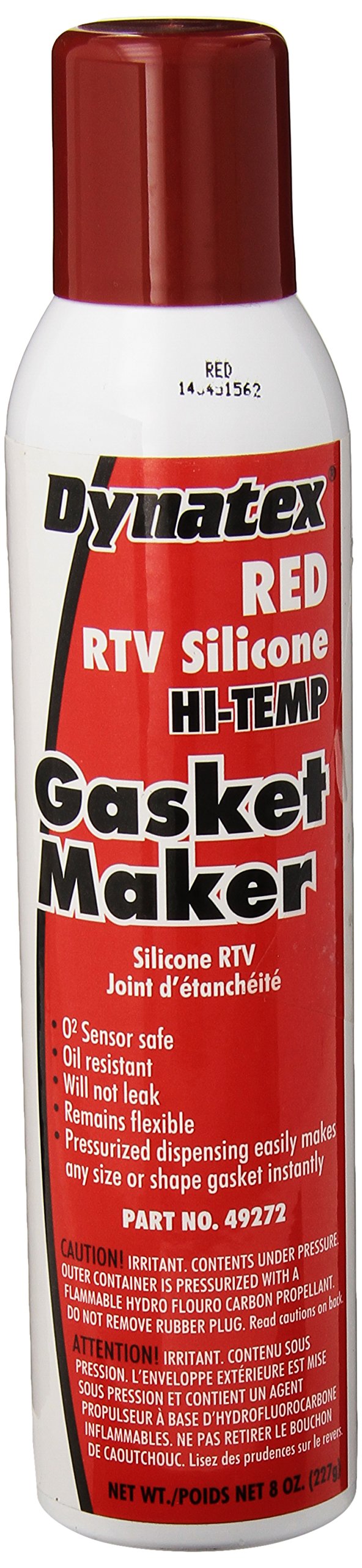 [Australia - AusPower] - 49272 Low Volatile RTV Silicone Gasket Maker, 0 to 650 Degree F, 8 oz Automatic Can, Red 