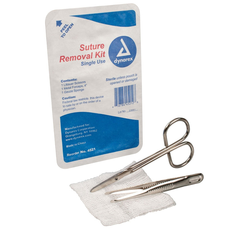 [Australia - AusPower] - Dynarex 4521 Suture Removal Sterile Kit 1 Count (Pack of 1) 